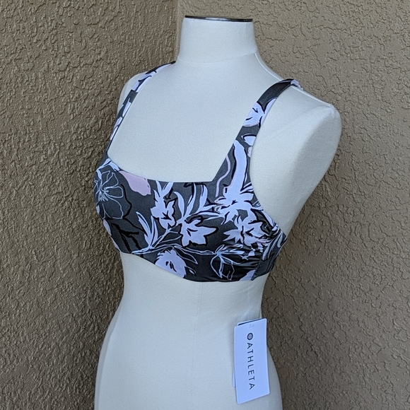 Athleta NWT underwire bra size bikini top floral - Picture 2 of 16